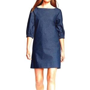 Kate Spade Dark Denim Shift Dress in Dark Indigo Size 14